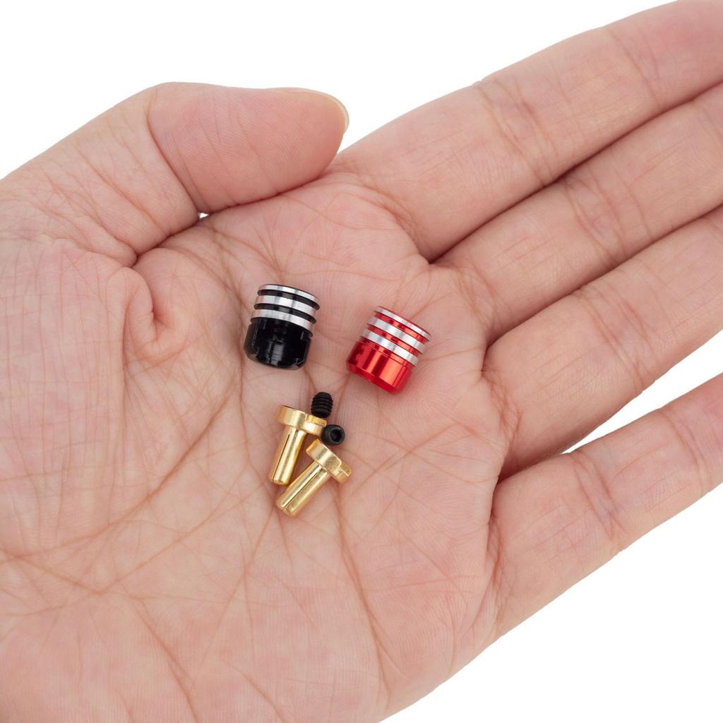 4Pcs/Set Battery Heatsink Bullet Plugs & Grips Kit 5.0mm For 1/10 Off-Road Truck RC Car Accessories Upgrade Part New