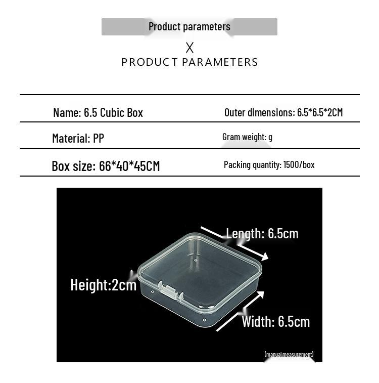 Cutie de depozitare și afișare pentru feronerie din plastic transparent