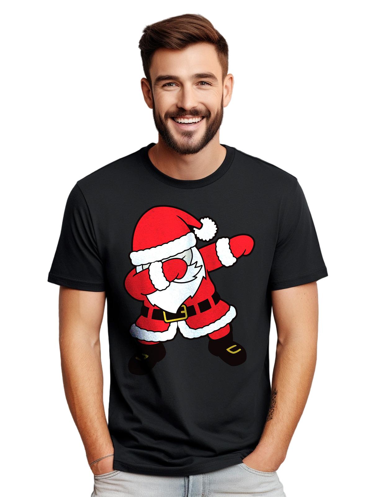 Dabbing Santa with Red Suit T-Shirt Mens Womens Tees Top - Ho Ho Hilarious! Funny T-Shirt Mens Womens Tees Top, Unisex Pri 2XL