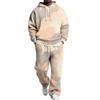 Men's Hoodie and Sweatpants Set with Elastic Waist, Casual Two Piece Outfit