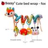Fuchs Reh Baby Plüschtier Tier-Mobile mit Hängespielzeug für Säuglinge zur visuellen und motorischen Entwicklung