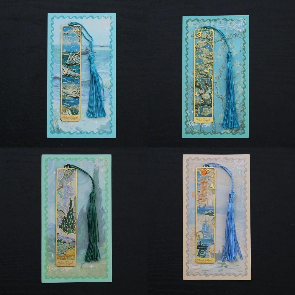 Oil Painting Style Book Marks Exquisite Reading Book Tools New Bookmark  School Supplies