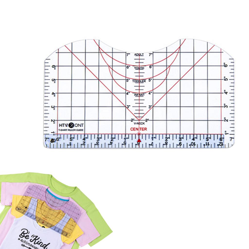 Tshirt Ruler Guide for Vinyl Alignment and Center Designs T Shirt Ruler Alignment Tool Placement for Heat Pressing