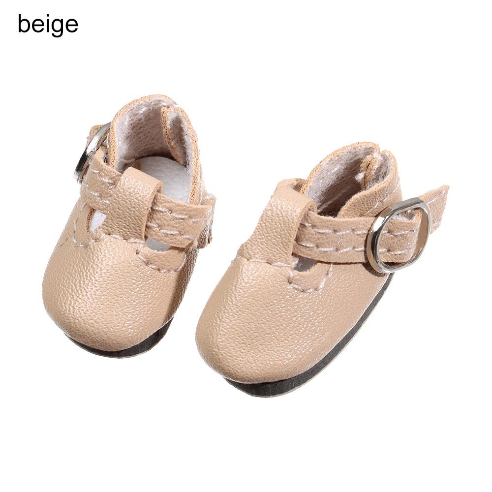 1Pair Doll Shoes For 1/6 Blythes Doll And Suitable For 1/8 Bjd Mini Lovely Pu Leather Sandals Toy Shoes Dollaccessories