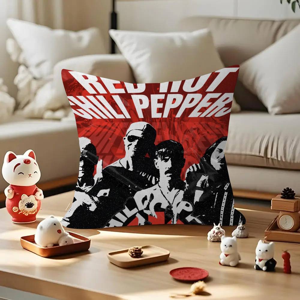 R-Red Hot C-Chili Peppers   Pillow Gifts Home Office Furnishings Bedroom Sofa Car Cushion Cover Case 45x45cm