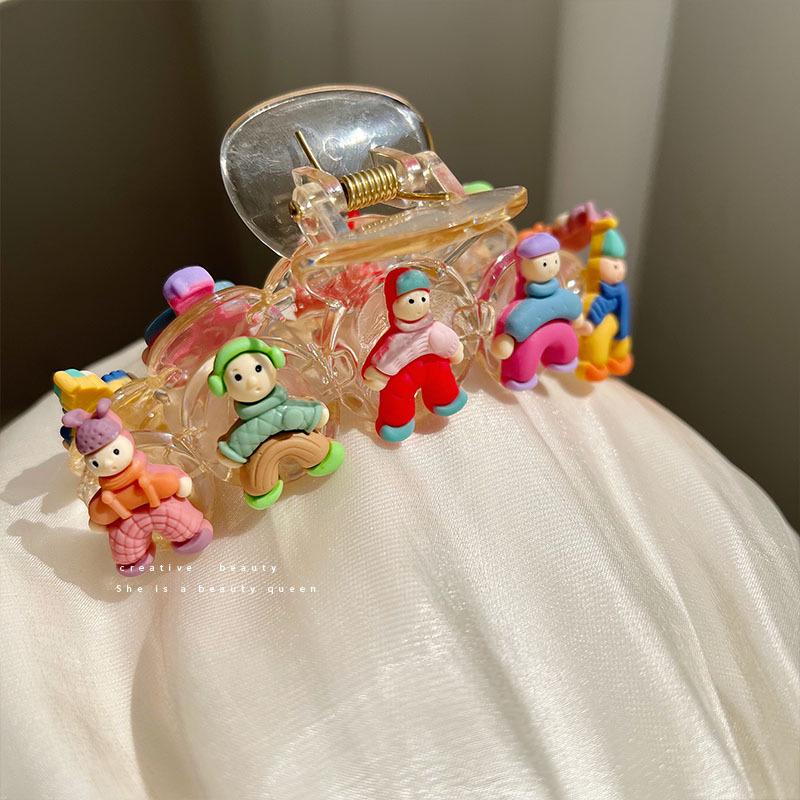 Sweet & Cute Large Shark Hair Clip: Elegant Hairpin for Women