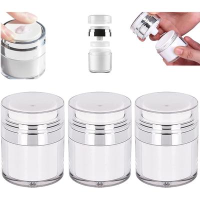 3 STK 15G 30G 50G 100G Cremetiegel Vakuumflasche Nachfüllbare Reisebehälter für Toilettenartikel Airless-Pumpflaschen für Lotioncremes