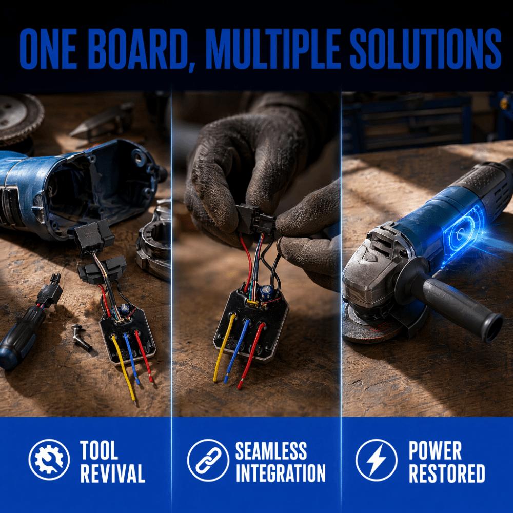 Power Tool Angle Grinder Control Board Brushless Lithium Electric Grinder Motherboard  Power Tool