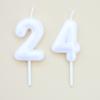 New Pearlescent Digital Birthday Candles 0-9 Baking Party Decoration Pink White First Year Cake Candles