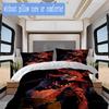 Nightmare Fox Pattern Bedding,Quilt Set Quilt Cover Pillowcase Home Birthday Gift (1*duvet Cover+2*pillowcase,without core)ZSJT0917317