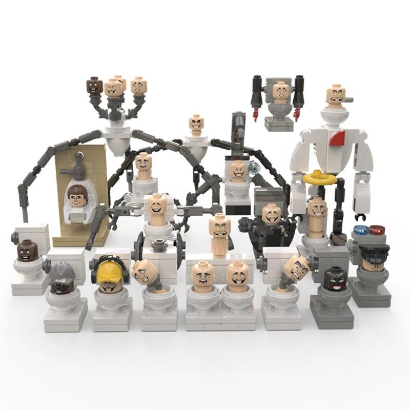 Moc Skibidi Toilet Figurky Modelové Kostky Titan Kameraman Speakerman Stavebnice Párty Halloweenská Dekorace Dárky pro Kluky