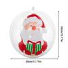 35cm Aufblasbare Weihnachtsdekorationen Weihnachtsmann Weihnachtsbaum Aufblasbare Weihnachtskugeln PVC Aufblasbare Outdoor-Dekorationen