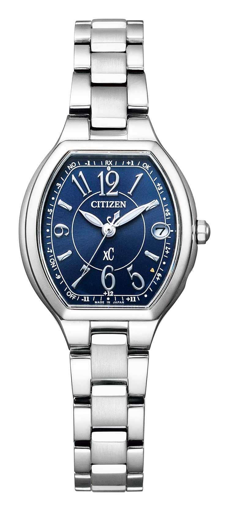 

Citizen Xrossea Basic Collection Happy Flight Silver Eco-Drive Radio-Controlled Watch, ES9360-58L, Women s,
