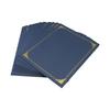 AB34-25 Piece Certificate Holders, Diploma Holders Certificate Covers With Gold Foil Border Blue For Letter Size 8.5X11 Inch