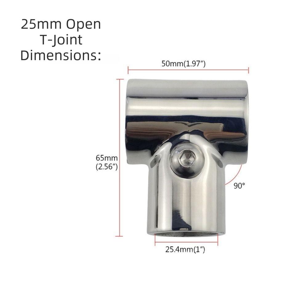316 Stainless Steel Marine Handrail Fitting 90 Degree Hand Rail Fitting  Yacht Installations