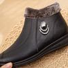 Winter Warm Fleece Shoes Elderly People Flat Boots Soft Bottom Anti Slip Women's Shoes
