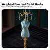 Jewelry Display Stand Goldenhued Mannequin Torso Stylish for Vanity, Women