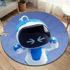 Tappeto Rotondo ASTRO BOT, Tappeto per Soggiorno Camera da Letto Divano Sala Giochi Decorazione, Tappetino Antiscivolo