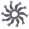 Scott Edward Golf Iron Headcovers, 10-Piece Set, Cute, Basically Sock-Shaped, Washable, Durable Golf Club Head Protectors (Gray)