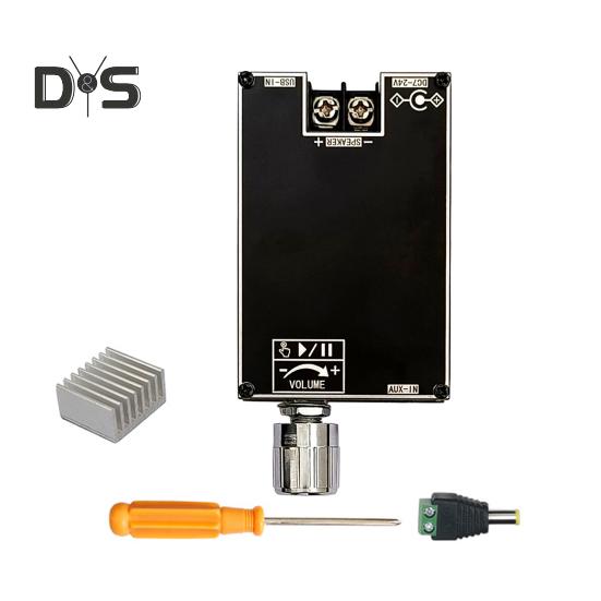 

Плата підсилювача, сумісна з Bluetooth, мікросхема TPA3116D2, 100 Вт, справжній бездротовий зв’язок, кілька входів, декодування AAC, низька затримка, підсилювач пікової вихідної потужності для аудіо чорний