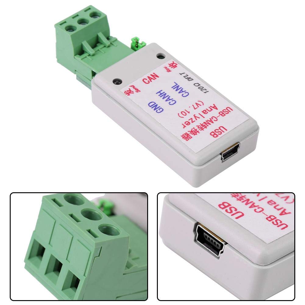 Akozon USB-CAN Bus Converter Adapter with USB Cable, Supports XP/7/8