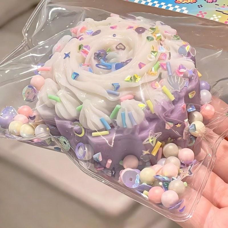 

Cake Taba Squishy Toy, Fufu Anti-Stress Cute Squeeze Fidget Toys, Stress Relief Decompression Vent Squishies