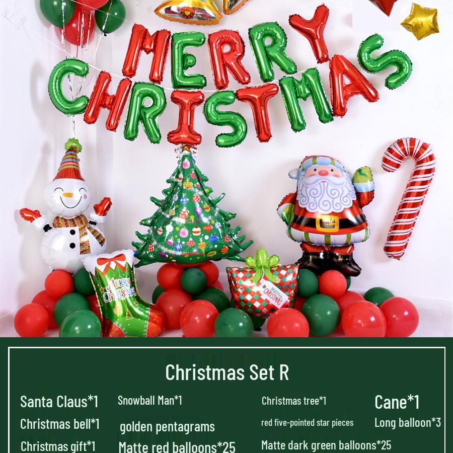 Christmas Letter Balloons for Storefronts, Kindergartens, Parties & Event Decorations