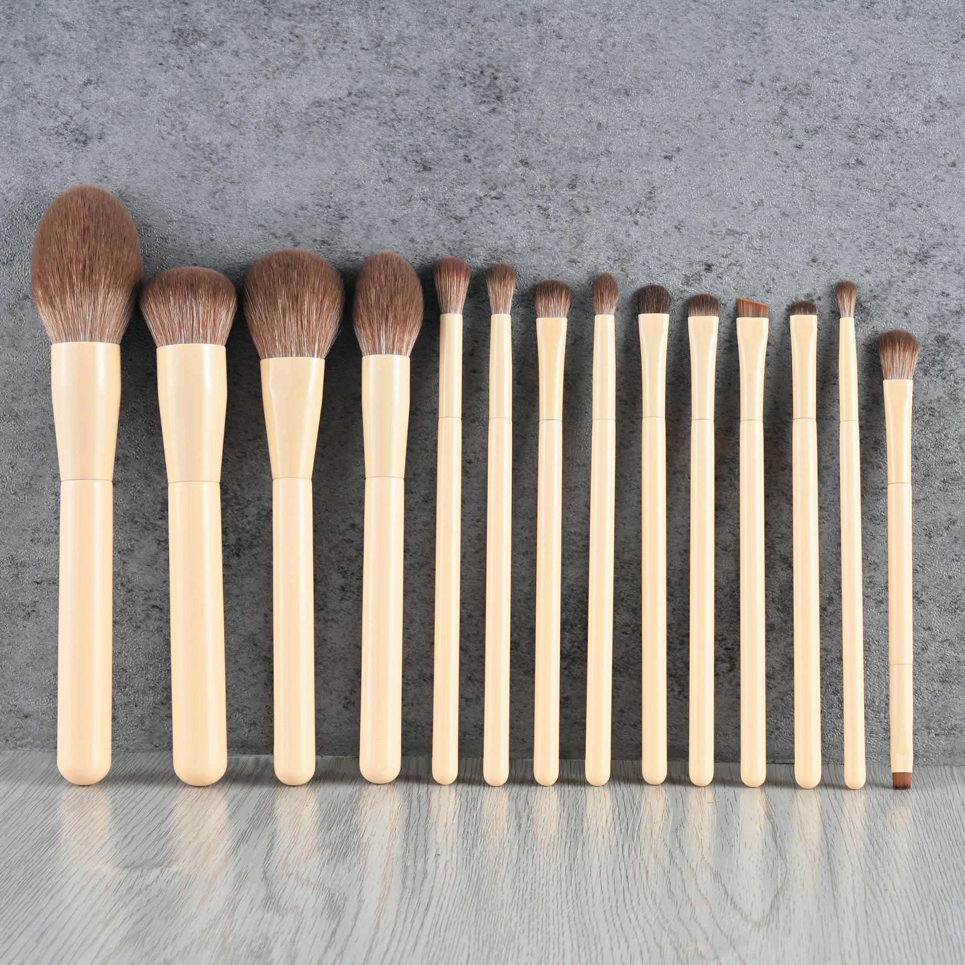 

ZNY Zonia Multi-Purpose Makeup Brush: Eyeshadow, Foundation, Blending, Powder, Concealer Brush with Wooden Handle Medium Flame Brush