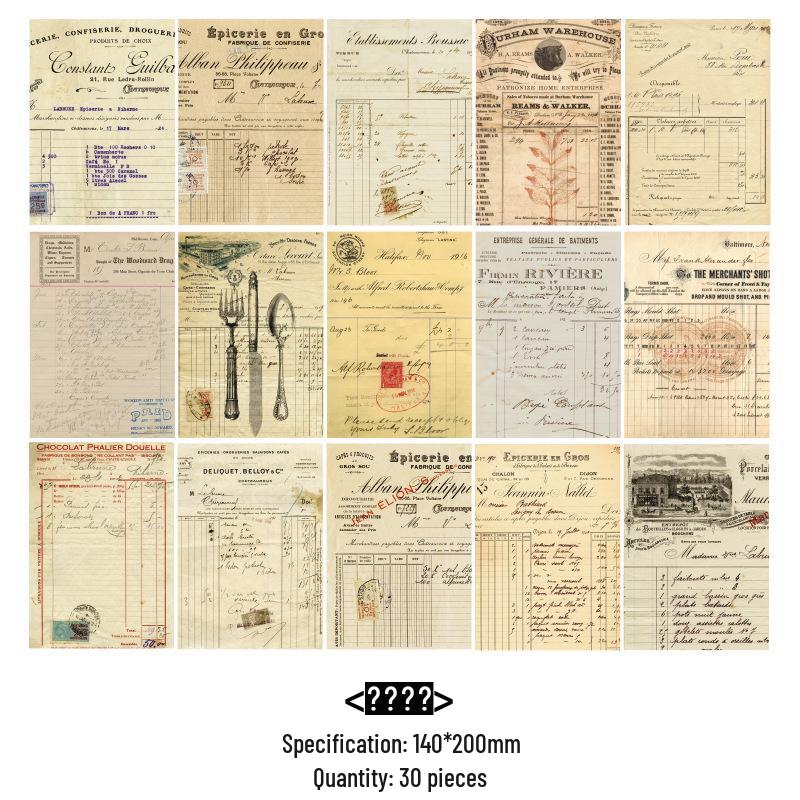 Retro Journaling Collage Paper: Vintage-Style English Letters & Newspaper Backgrounds