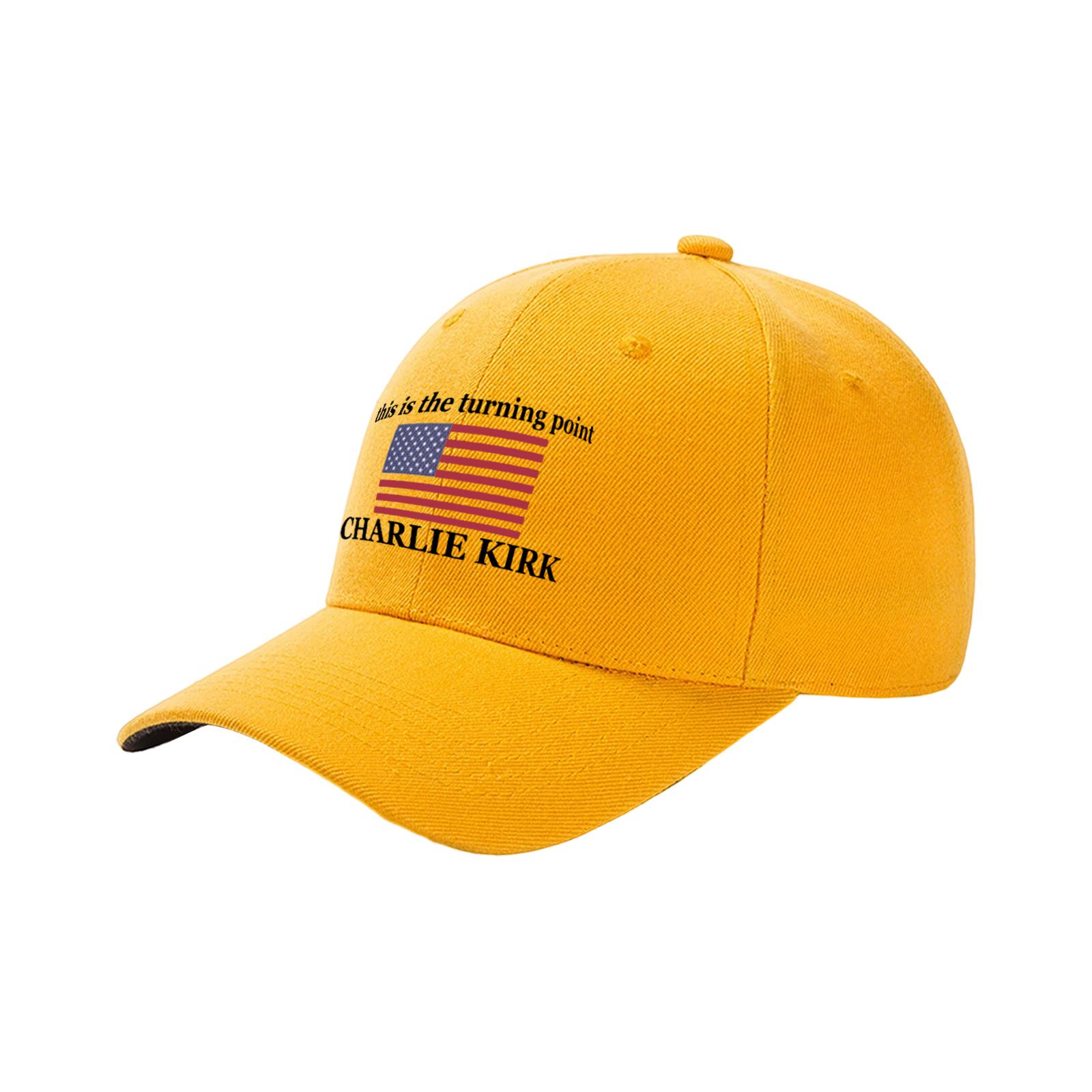 

This Is The Turning Point Hat Pray For Charlie Kirk Hat For Men Women Adjustable Mens Baseball Hats Cap One Size жёлтый
