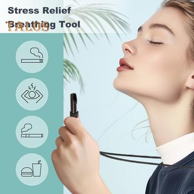 Halskette für achtsames Atmen, Halskette zur Angstreduzierung, Edelstahl, Halskette zur Stress- und Paniklinderung, verstellbare Länge, Meditation, innerer Frieden
