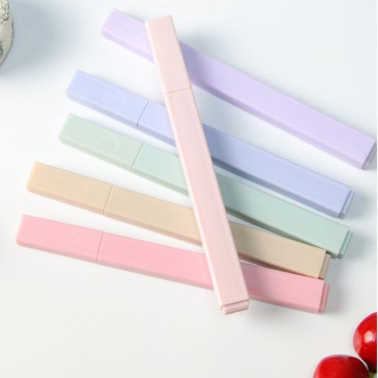 12Pcs/Set Highlighter Pens Non-Neon Pastel Colors Quick Dry Marking Pen Study Journaling Office School Supplies
