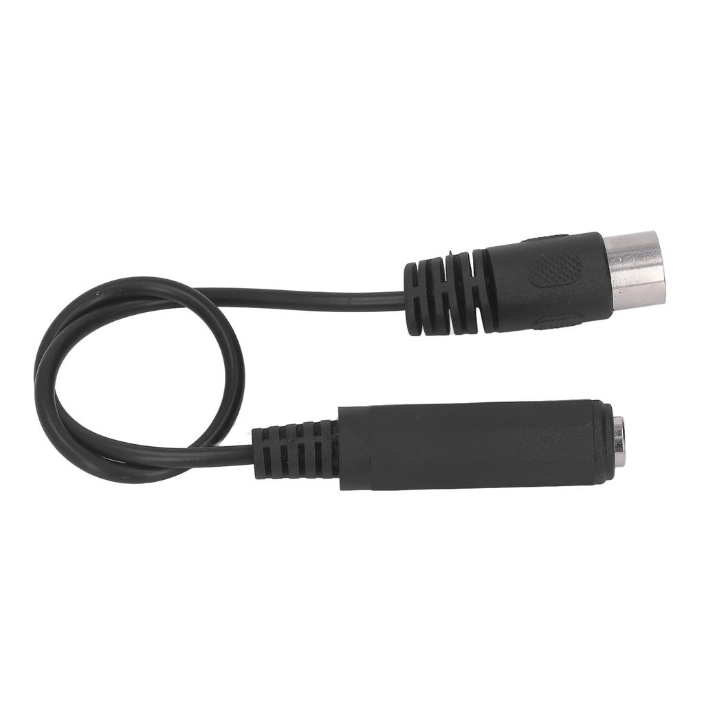 6.35mm Female to 5pin MIDI Adapter Cable 1ft Plug and Play Microphone Adapter Cable Audio Adapter Cable for DVD Players