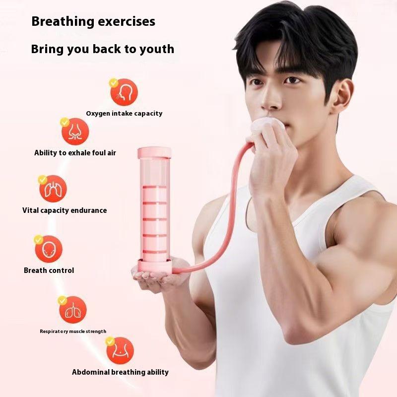 Adjustable Portable Face Breathing Dumbbell Abdominal Trainer Jaw Exerciser for Home Gym Health Physiotherapy