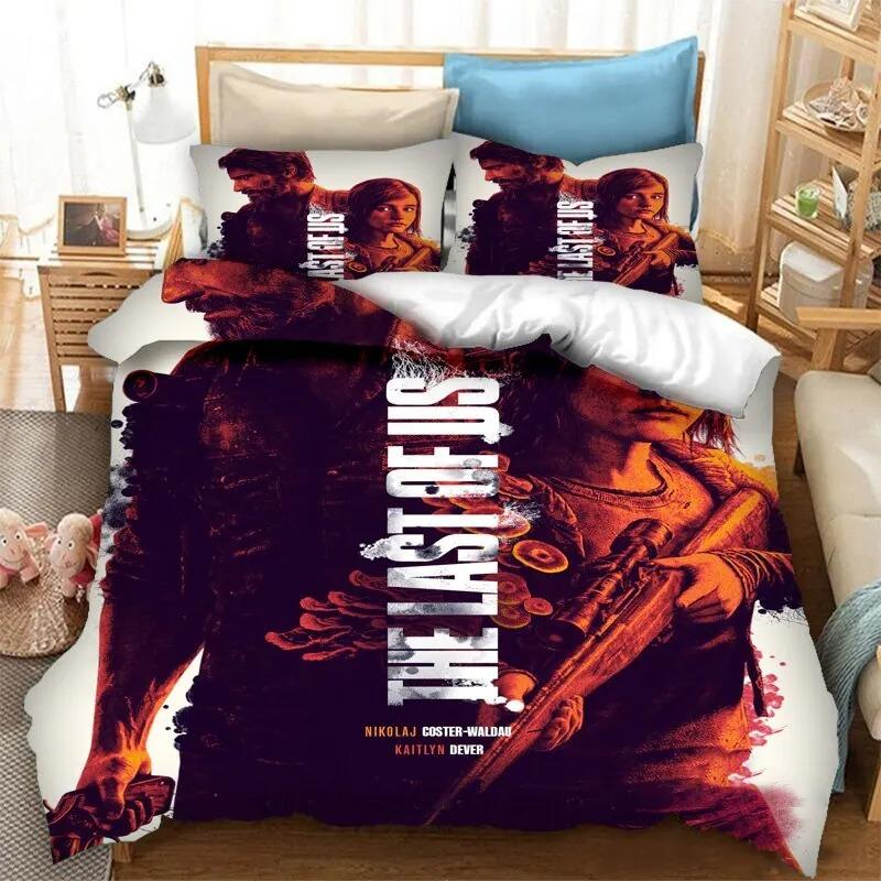 Spiel The Last Of Us Part Bettwäsche Set Jungen Mädchen Twin Queen Size Bettbezug Kissenbezug Bett Kinder Erwachsene Heimtextilienextil