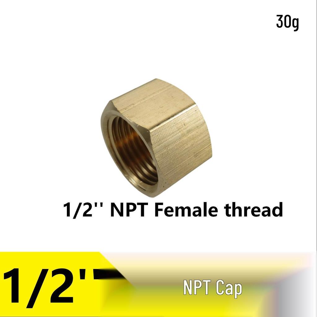 1/2" NPT Brass Male Pipe Adapter, Hex 1" NPT Male Threaded Fitting