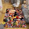 Dragon Ball Pattern Square Carpet,Area Rug,Carpet Rug for Living Room Bedroom Sofa Playroom Decor,Non-slip Floor Mat,Holiday Birthday Gifts