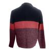 Men's Casual Knitted Pullover Loose Fit Long Sleeve Half Zip Colorblock Sweater