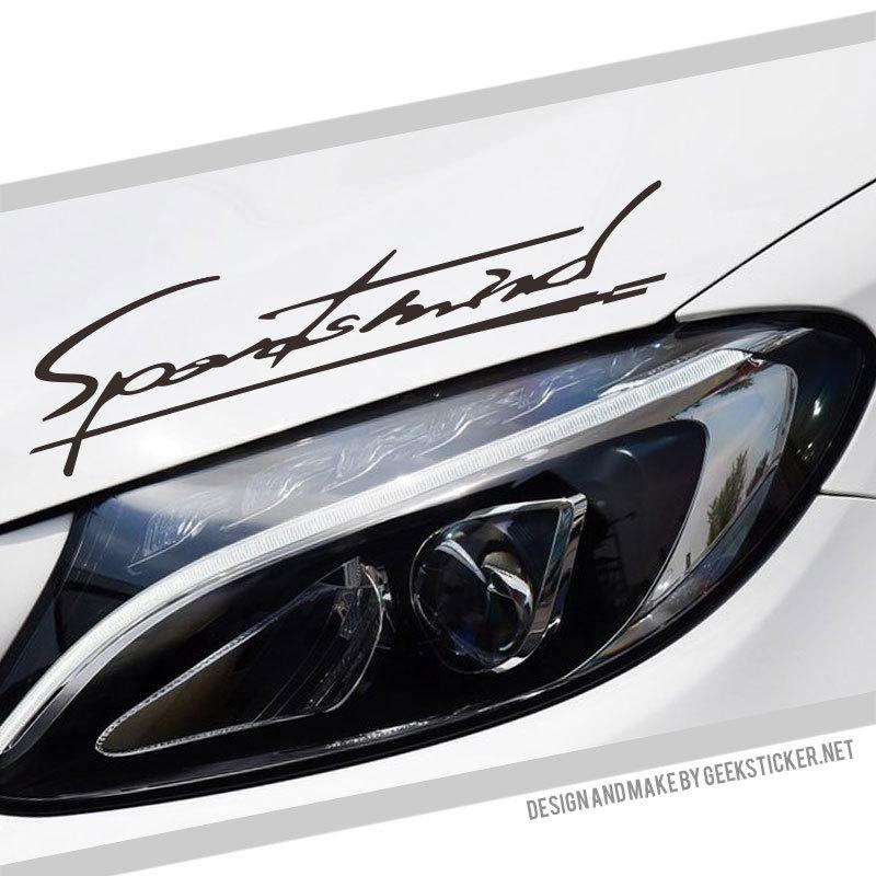 32cm Naklejka samochodowa Odblaskowa lampa do brwi Sportowa Urzekająca stylizacja Dekoracja Winylowy motocykl