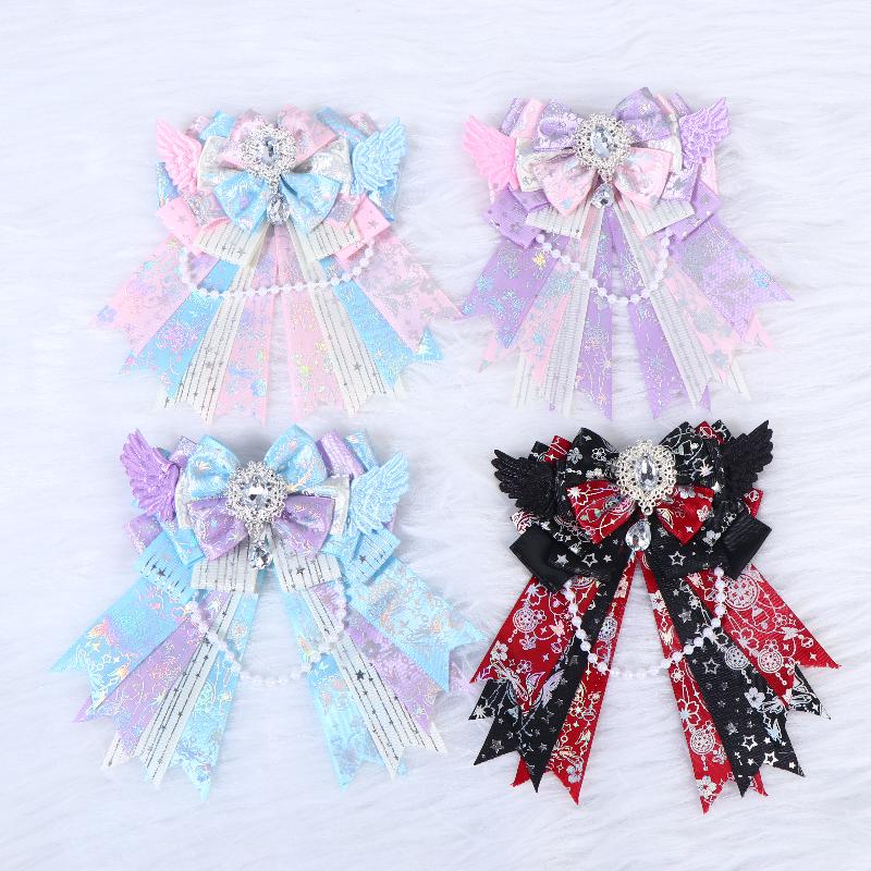 Exquisite Angel Wings Lolita Bow Accessory Portable Handheld Concert Light for Themed Party Outfits