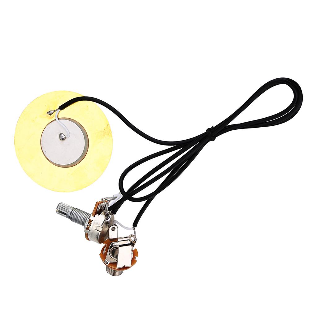 50mm Metal Pickup Piezo Transducer Prewired Amplifier Pick Up for Guitar Accessories