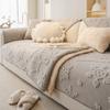 Cream Style Sofa Cover Fabric New Thickened Anti Slip One-piece Sofa Cushion Cover Wear-resistant for Autumn and Winter Seasons