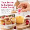 3pcs Pink Cupcake Corer Plunger Plunger Mechanism Cream Filling Decorating Tool  Home DIY Baking