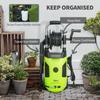 1800W High Pressure Washer, 150 Bar Pressure, 420 L/h Flow, Portable Power Washer Jet Wash Cleaner with Adjustable Nozzle, 6M Hose, Hose Reel