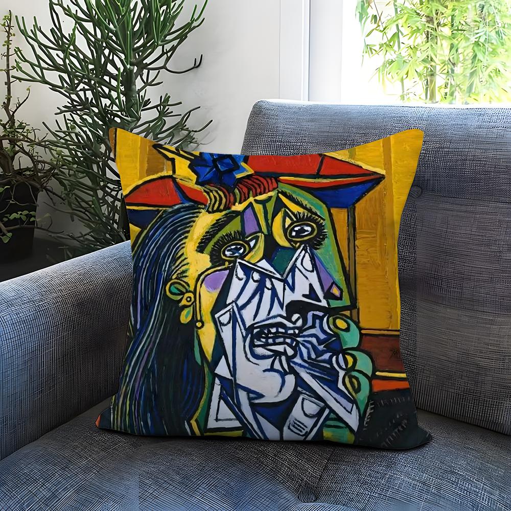 P-Picasso Art Potah na polštář Pohodlný oboustranný potah na polštář Ideální pro auto, pohovku, ložnici a další