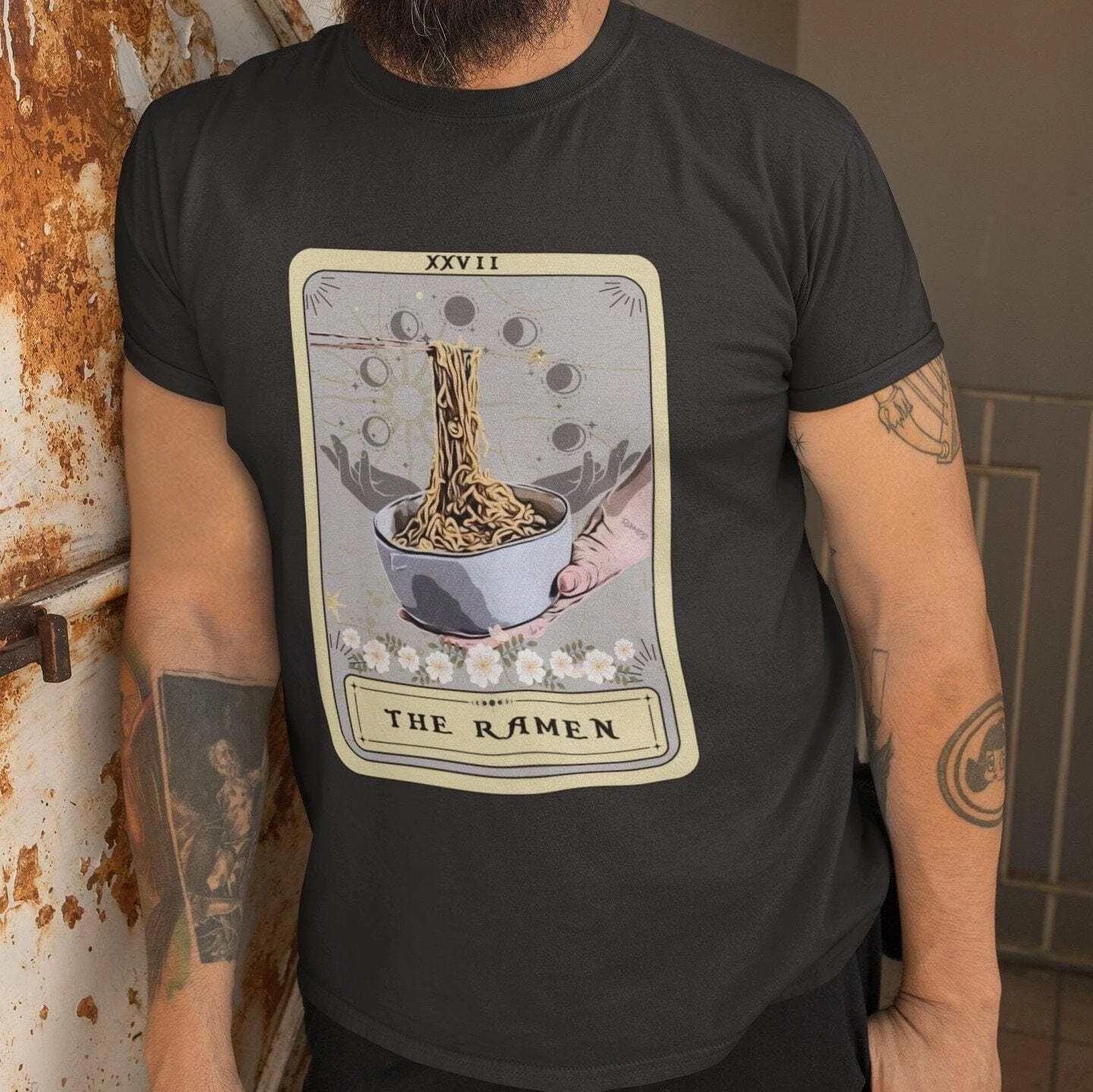 The Ramen Tarot Card Shirt, Food Lover M