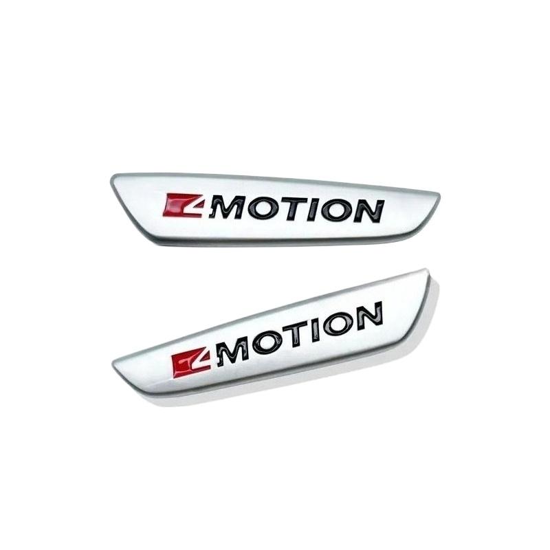 2 Stück/Set 4 MOTION 4motion Logo Emblem Auto Kotflügel Seitenabzeichen Heckstoßstange Kofferraum Aufkleber Für VW Polo Golf Passat Tiguan