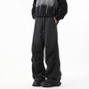 Unisex Retro Wide-Leg Sweatpants - Autumn/Winter Casual Streetwear