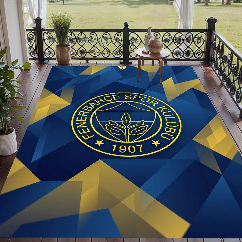 Soft Floor Carpet Fenerbahçe FC Pattern Area Rug Decorative Mat For Home Room Decoration