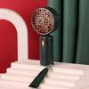 Portable Pocket Fan with Tassel Chinese Style 2 Speed LED Night Light USB Rechargeable Mute Handheld Mini Cooling Fan Summer Home Travel Outdoor